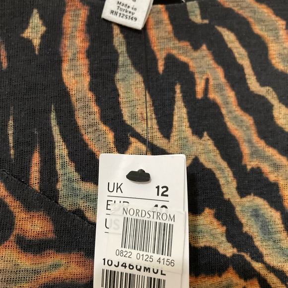 Sexy TOPSHOP Animal print Midi Tank Dress Women’s size 8 - Picture 4 of 7